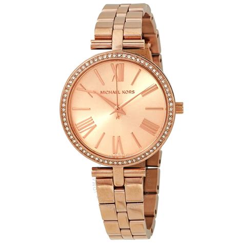 Michael Kors Maci Crystal Rose Dial Ladies Watch MK3904